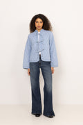 Emma Tieband Quilt Jacket - Blue