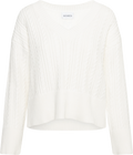 Catherine Cotton Cable Sweater - Cream