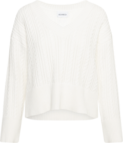 Catherine Cotton Cable Sweater - Cream