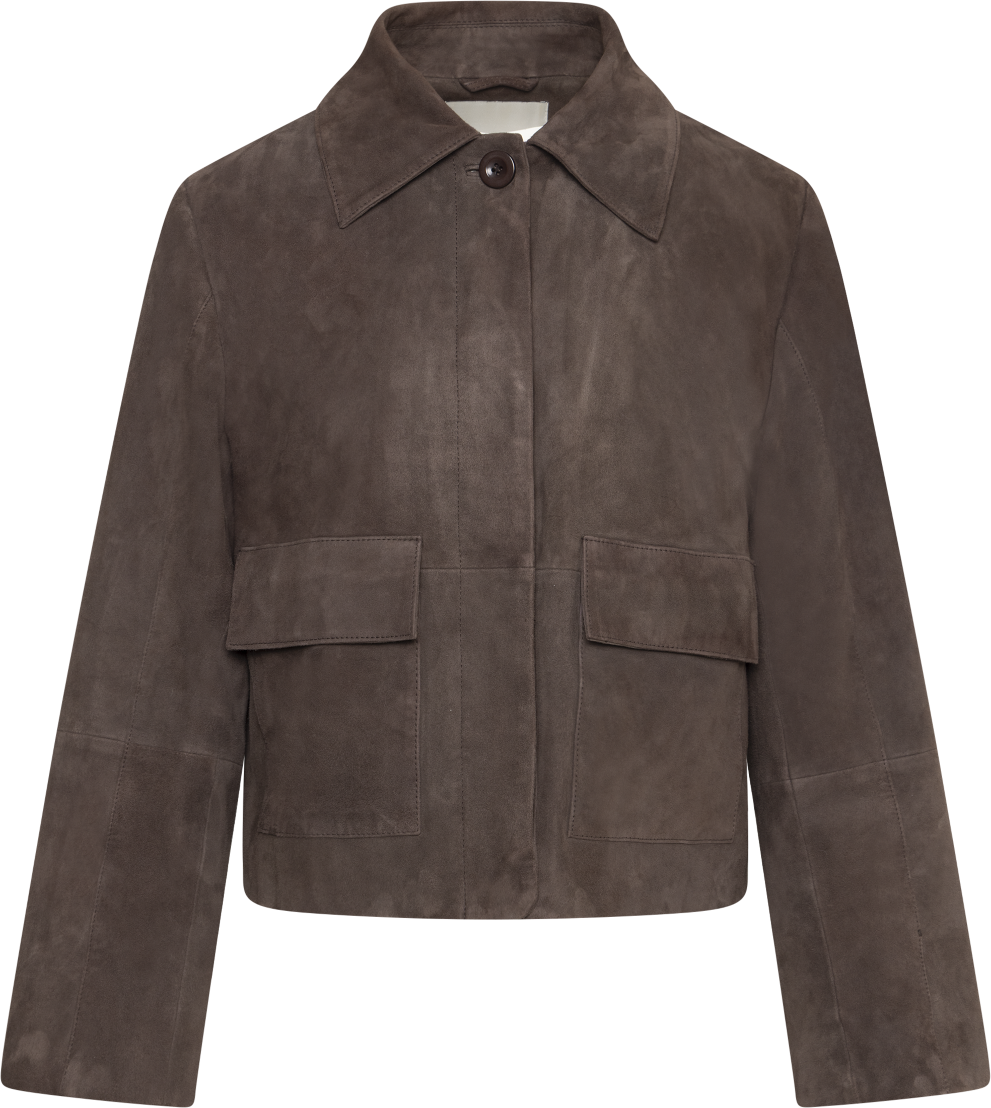 Ruth Suede Leather Jacket - Brown