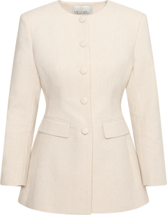 Emilie Linen Blazer - Beige