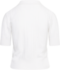 Edel Linen Cotton Polo Tee - White