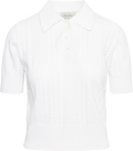 Edel Linen Cotton Polo Tee - White