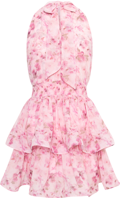 Idun Wave Dress - Pink Floral