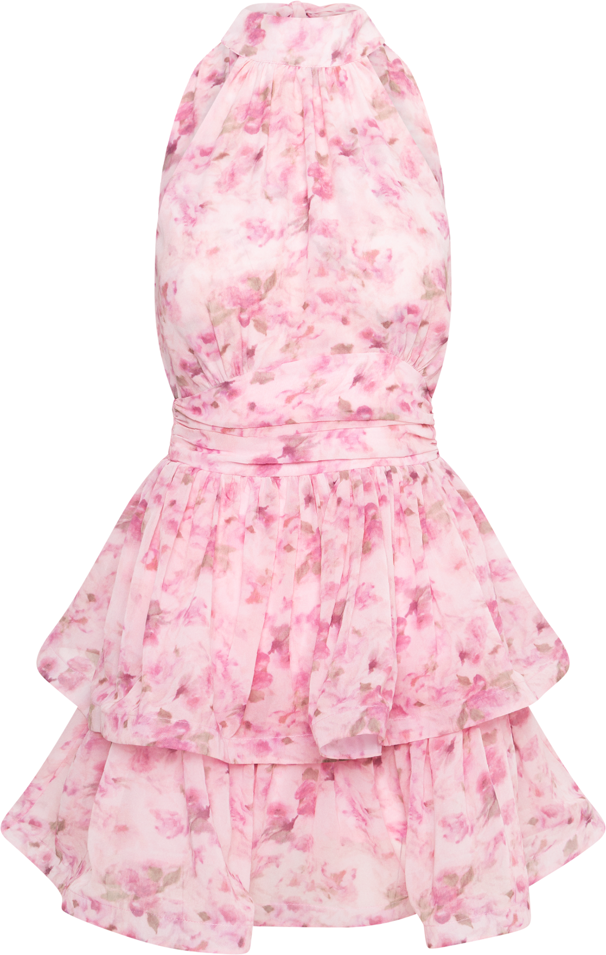 Idun Wave Dress - Pink Floral