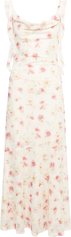 Cecilia Slip Maxi Dress - Pink Floral