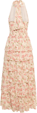 Ingalu Dreamy Floral Dress - Rose/Beige