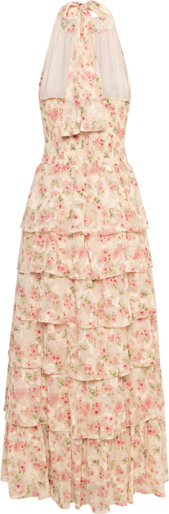 Ingalu Dreamy Floral Dress - Rose/Beige