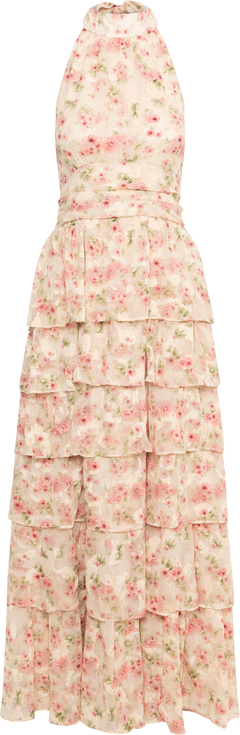 Ingalu Dreamy Floral Dress - Rose/Beige