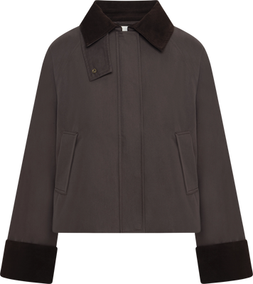Fiona Country Solid Jacket - Brown