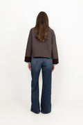 Fiona Country Solid Jacket - Brown