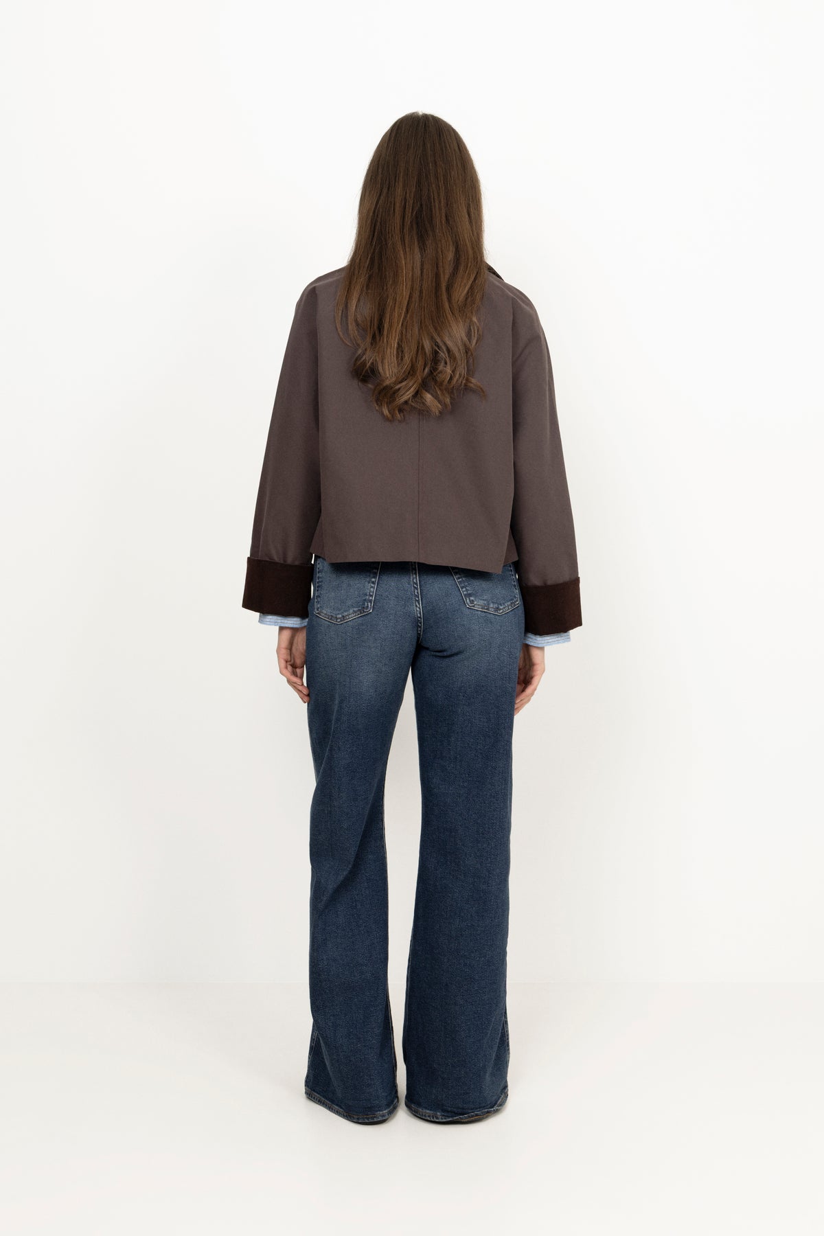 Fiona Country Solid Jacket - Brown