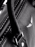 XS Sunny Grained Leather + Stu - Noir