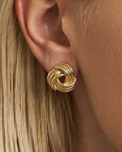 Knot Earrings - Gold