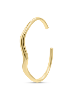 Wavy Bangle - Gold