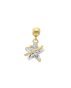 Diamond Star Charm - Gold