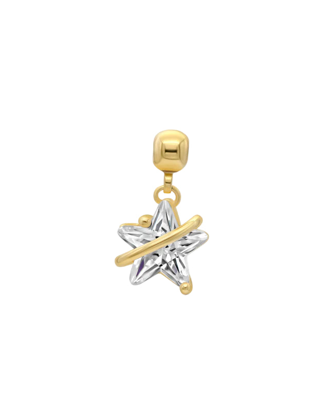 Diamond Star Charm - Gold
