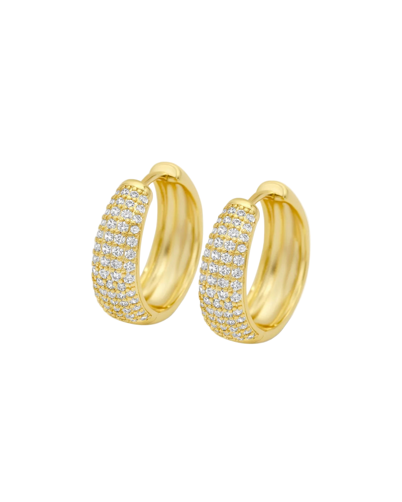 Dome Hoops (L) - Gold