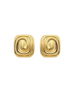 Sculpt Earrings - Gold