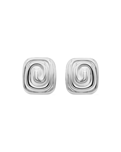 Sculpt Earrings - Silver