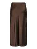 Yaspella Hw Midi Skirt - Chocolate Brown