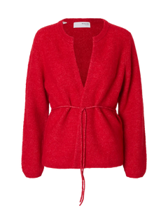 Sia Ras Ls Knit Belt Cardigan - Equestrian Red