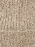 Lulu Wool Blend Knit Beanie - Birch Melange