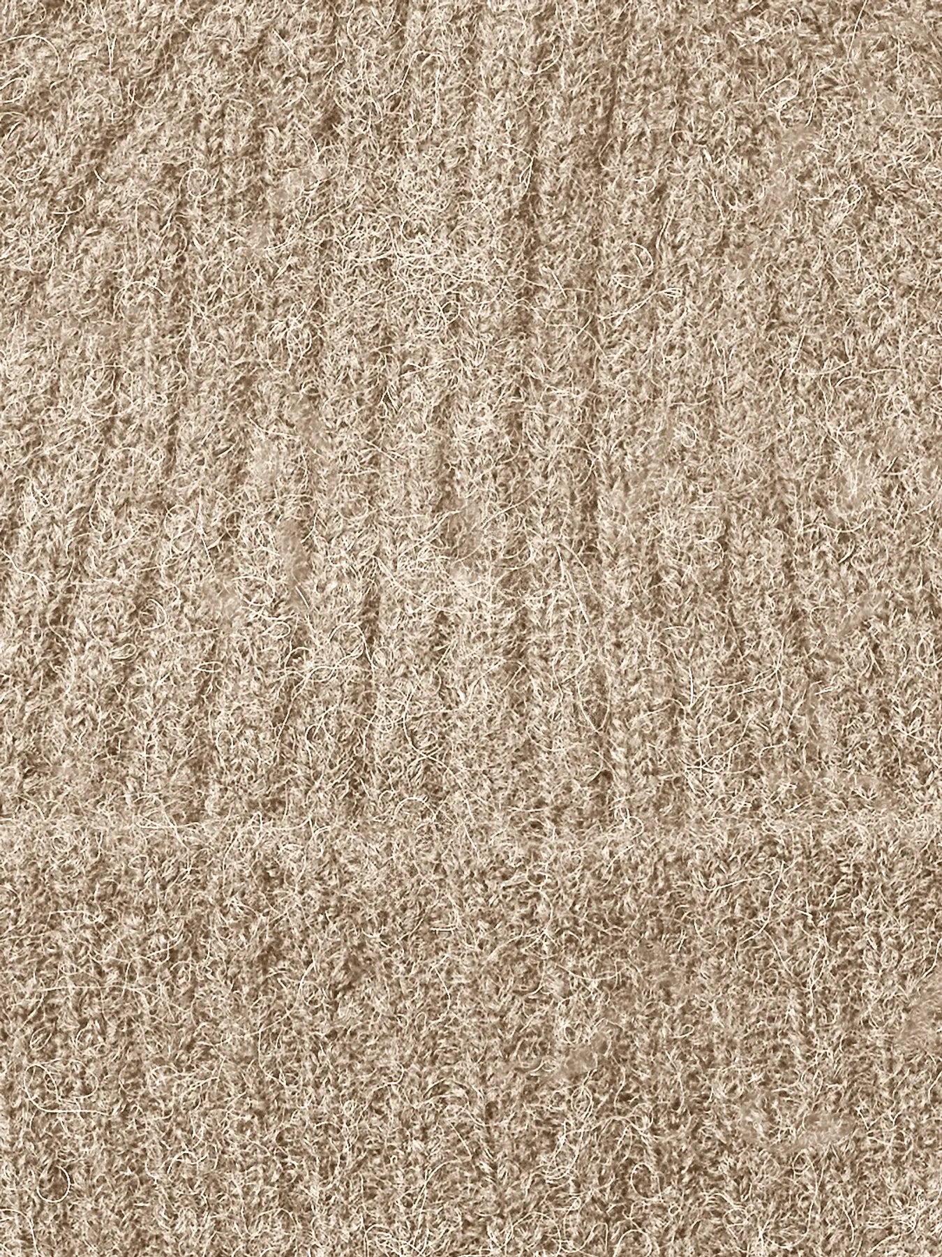 Lulu Wool Blend Knit Beanie - Birch Melange