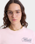 Health Script Crewneck - Pink Dolphin