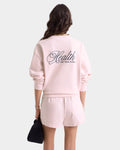 Health Script Crewneck - Pink Dolphin