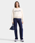 Wellness Club Mc Emboirdered Crewneck - Cream