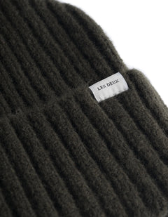 Wells Rib Beanie - Olive Night