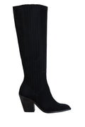 Wilma Knee Boot - Black Suede