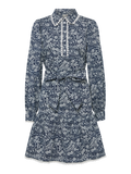 Yaspera Ls Shirt Dress - Navy Blazer Pera Print