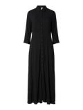 Yassavanna Long Shirt Dress - Black