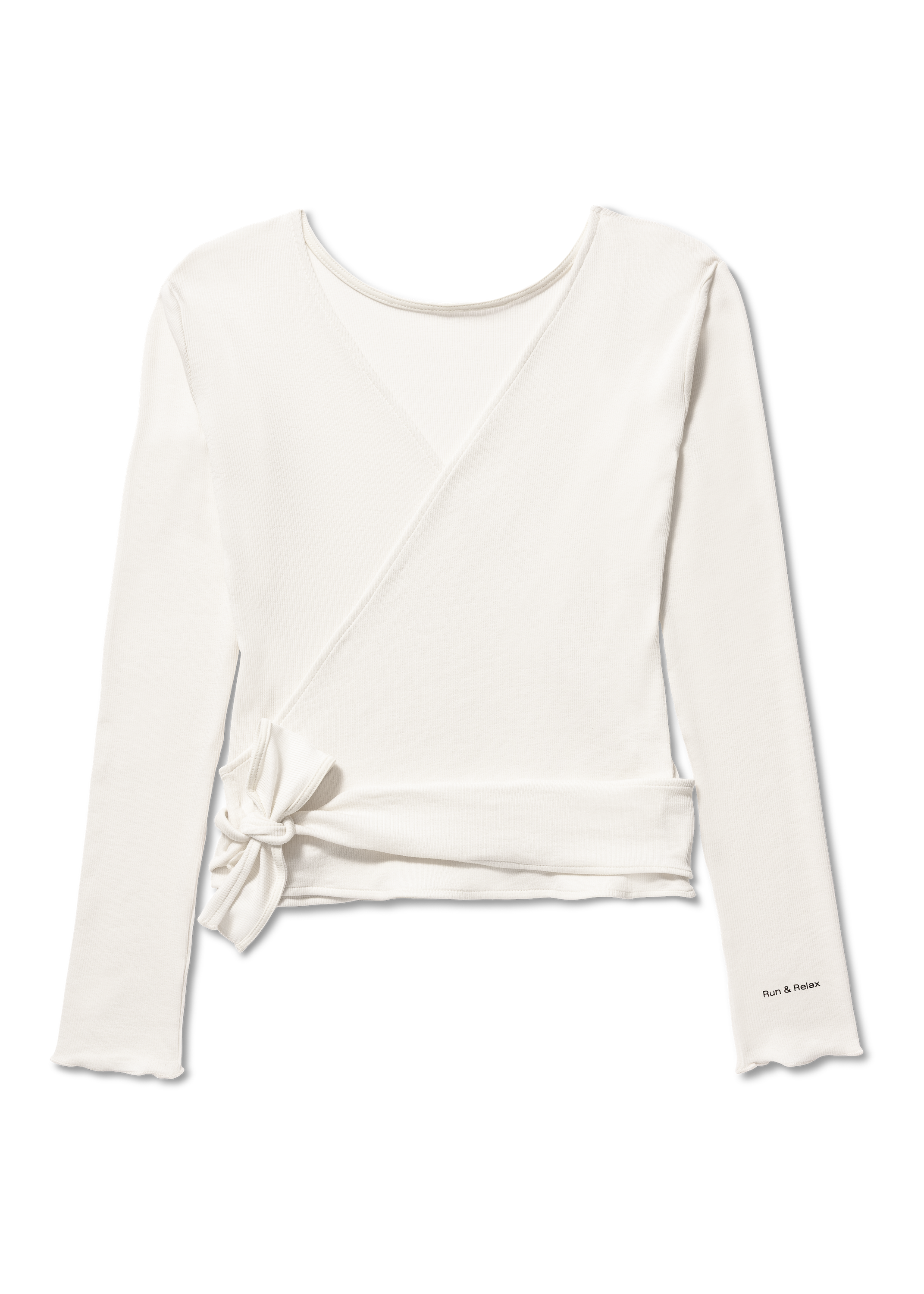Basic Wrap Sweater - Pure White