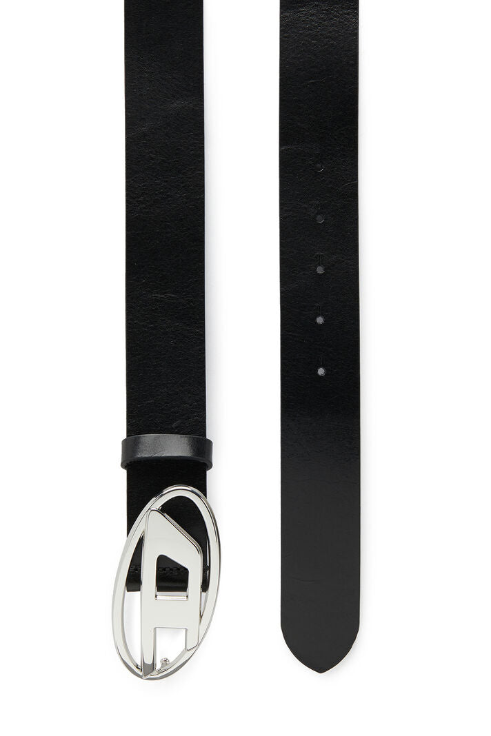 B-1Dr W Belt Oval D Logo - Black