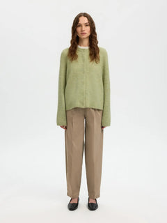 Lulu New Ls Knit Cardigan - Lint Melange