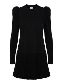 Yaselina LS Knit Dress - Black