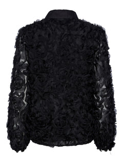 Yasroso LS Neck Shirt - Black