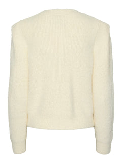 Yasmey Ls Knit Cardigan - Birch