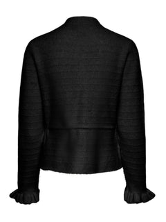 Yasthellis Ls Knit Cardigan S. - Black