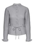 Yasthellis Ls Knit Cardigan S. - Light Grey Melange