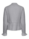 Yasthellis Ls Knit Cardigan S. - Light Grey Melange