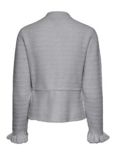 Yasthellis Ls Knit Cardigan S. - Light Grey Melange