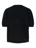 Yasanne Ss Knit Pullover - Black