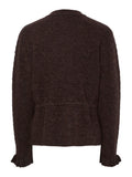 Yasthellis Ls Knit Cardigan S. - Hot Fudge