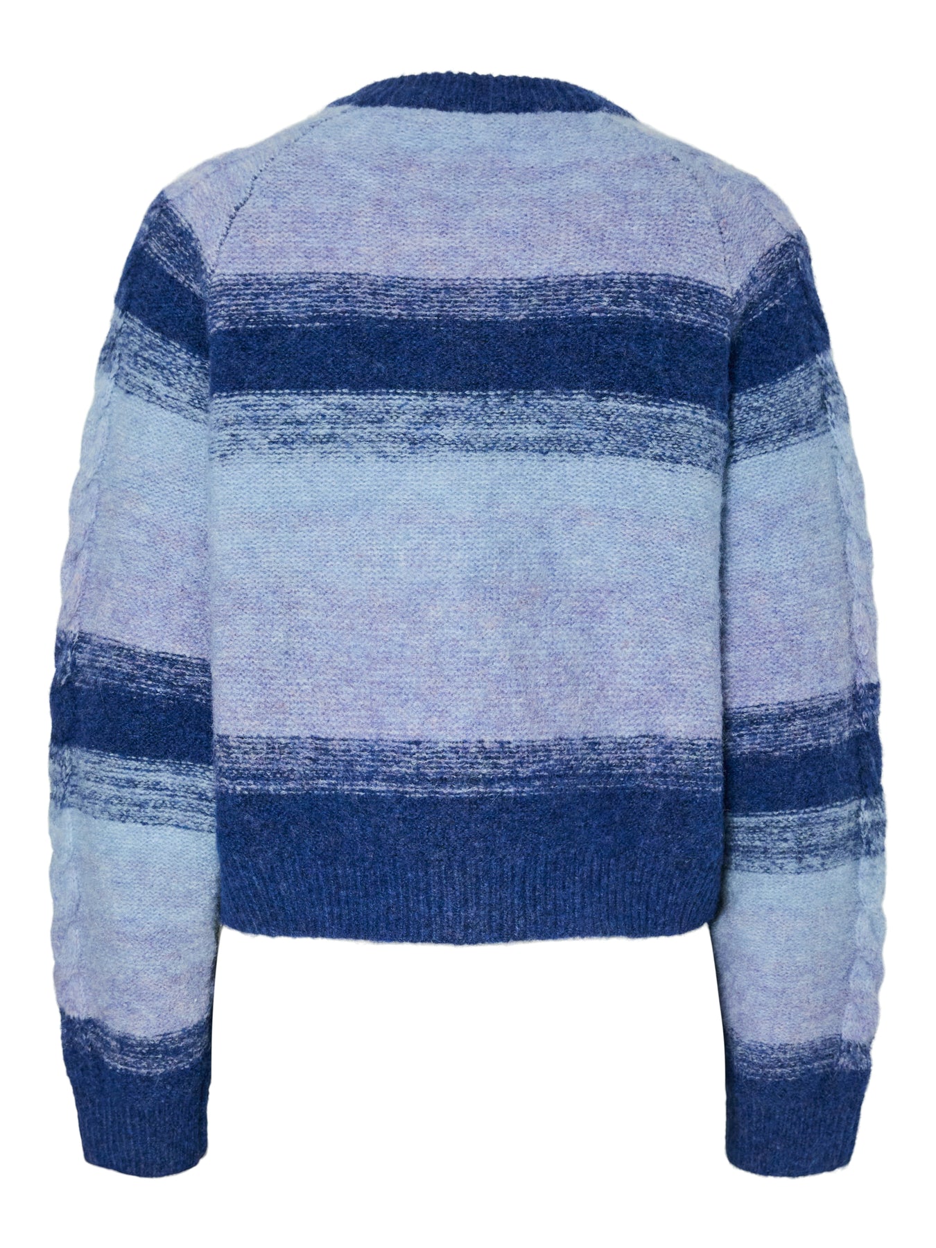 Yasmegano Ls Knit Short Cardigan - Dazzling Blue Vista Blue/Clear Sky