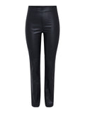 Yaszellu Bootcut Leather Pant - Black