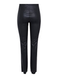 Yaszellu Bootcut Leather Pant - Black